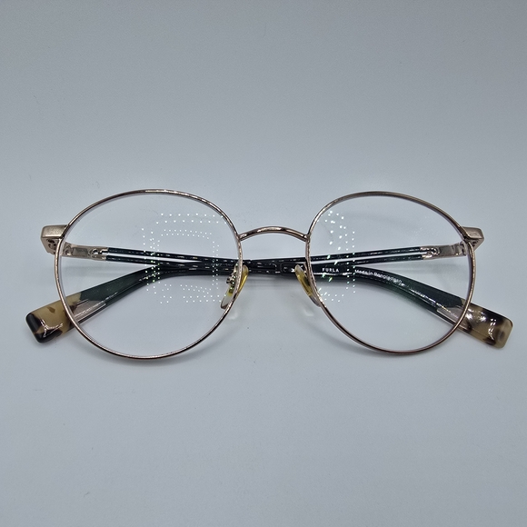 Furla Eyeglass Frames, VFU617K 08MZ, 50 19-140, Gold & Black, Frames Only - Picture 10 of 16